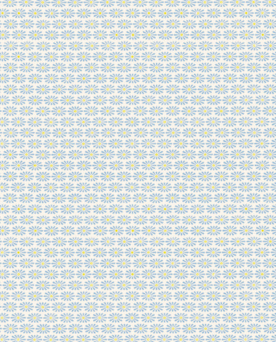 New Flower Pattern Blue Flat Wrap