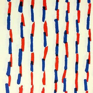 Red and Blue Dashed Line Paper - Offset Printed