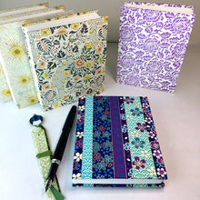 Load image into Gallery viewer, Bookmaking Class: Hardcover Garden Themed French Link Stitch Journal