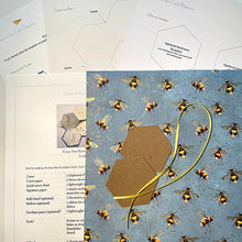 Load image into Gallery viewer, Online Bookmaking Class: Busy Bee Accordion Mini Book