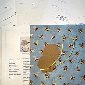 Online Bookmaking Class: Busy Bee Accordion Mini Book