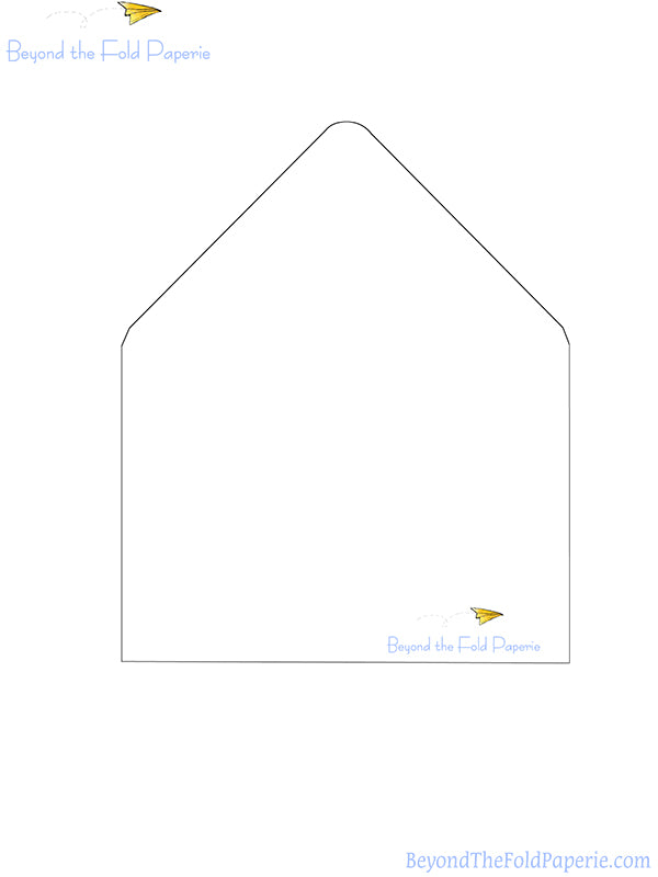 Free Envelope Liner Template  Envelope liner template free, A7 envelope  liner template, Envelope template