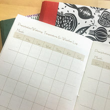 Load image into Gallery viewer, Pre-Printed Seasonal Garden Journal Pages