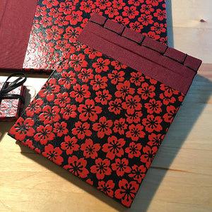 Desk Set Gift Set with Japanese Lacquered Chiyogami Paper